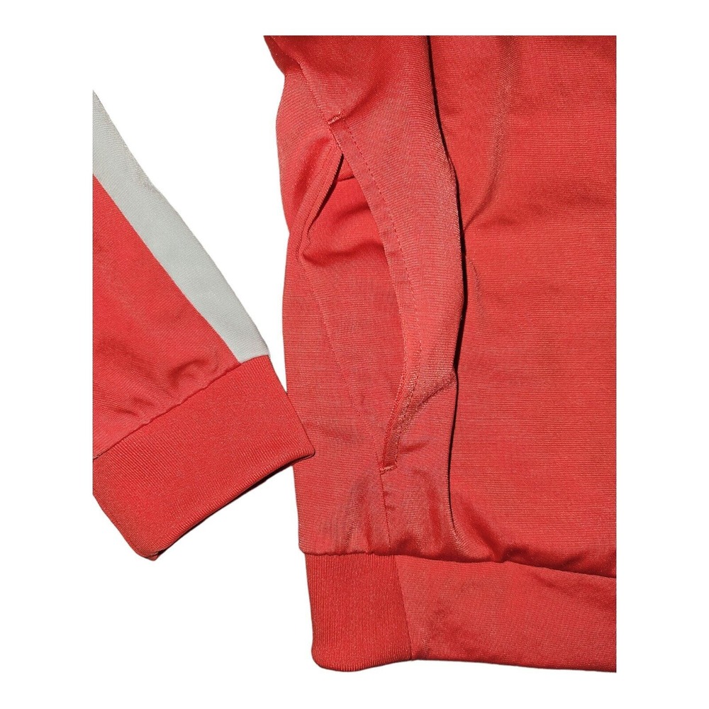 Puma Full Zip Jacket Women's Large Pink White Pockets Stretch Running Active - Picture 6 of 8